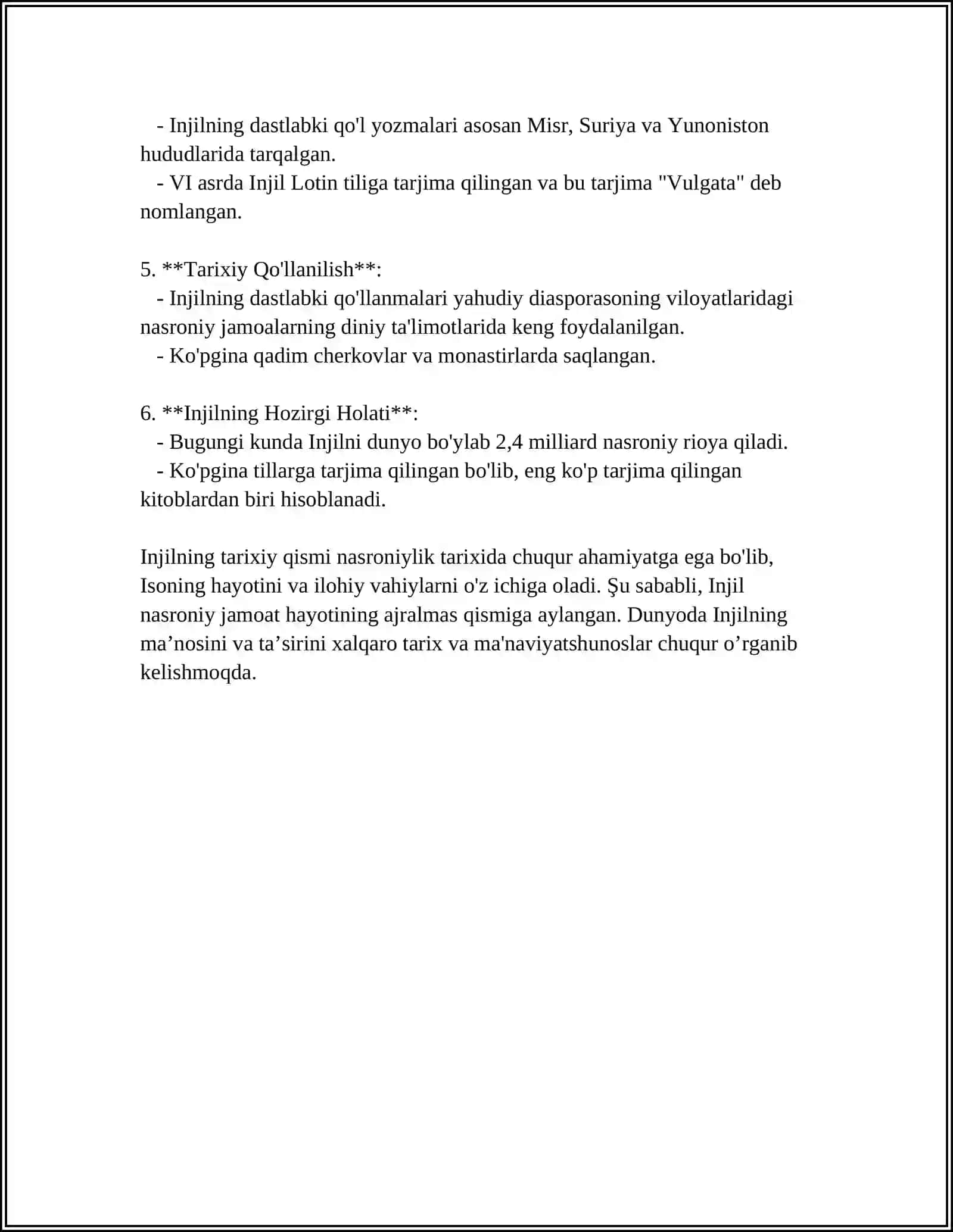 INJIL - XRISTIANLIKNING MUQADDAS KITOBI 4