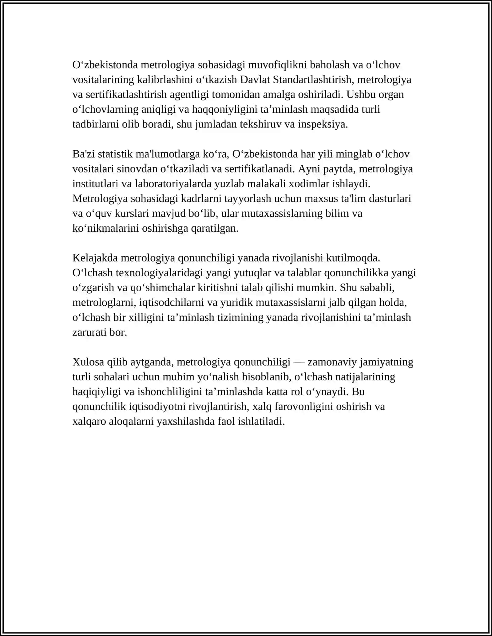 METROLOGIYANING HUQUQIY ASOSLARI 4