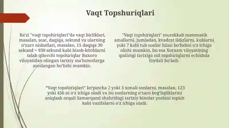Arifmetik rebuslar va boshqotirmalar 4