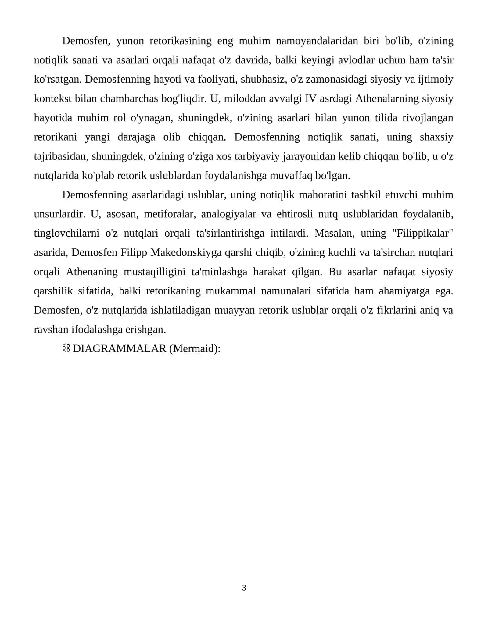 Demosfen notiqlik sanati haqida 4