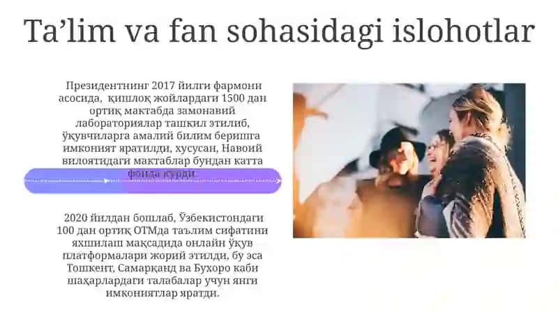 Oʻzbekiston respublikasidagi ijtimoiy o'zgarishlar 4