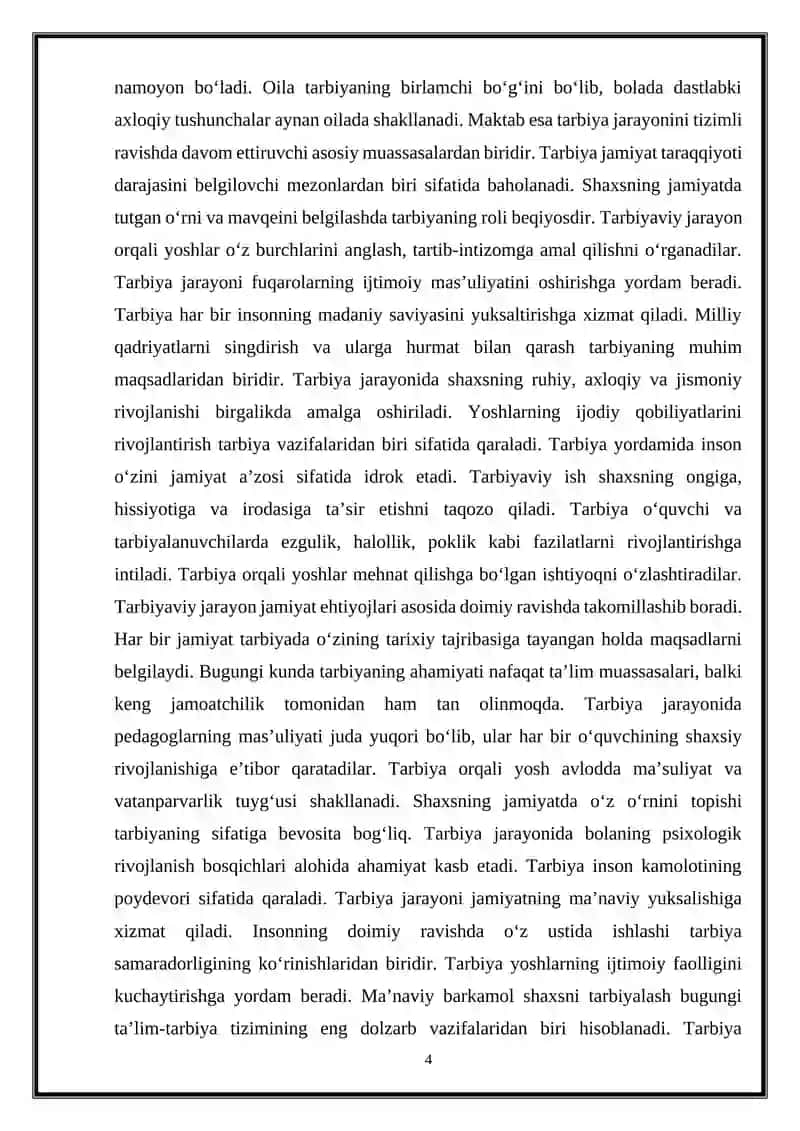Tarbiyaning maqsad va vazifalari 4