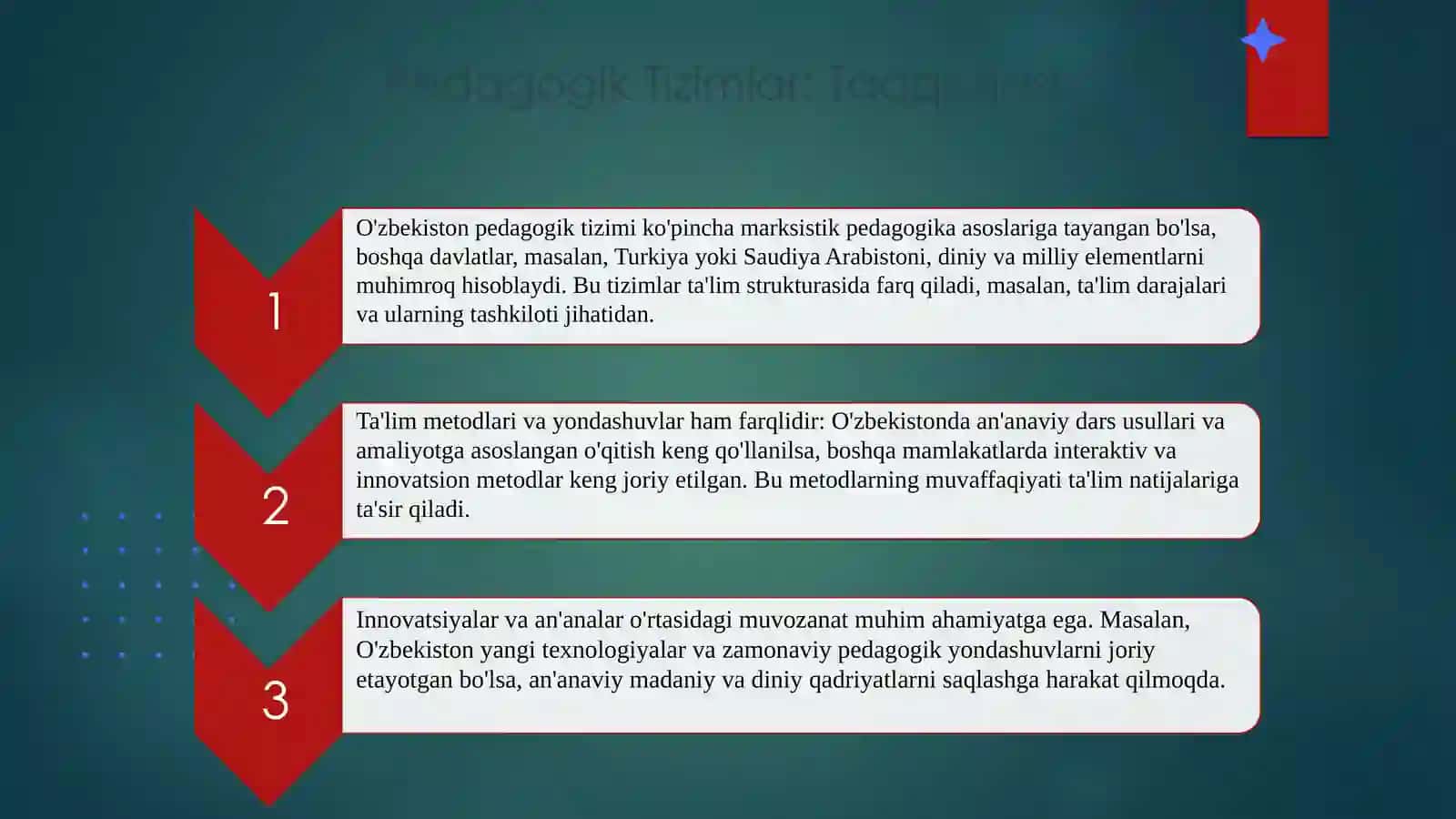 Yaqin va O'rta Sharq pedagogikasining asoslari 4