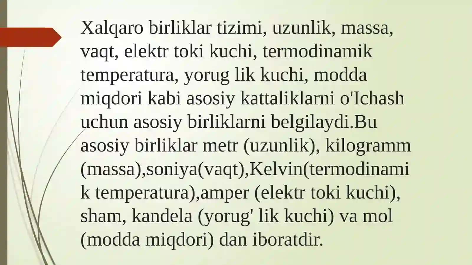 Xalqaro birliklar tizimi 4
