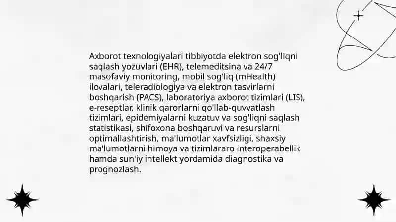 Axborot va uning turli sohalarda qo'llanilishi 4