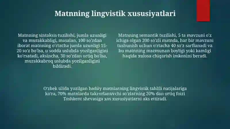 Matnning ta’rifi va tasnifi 4