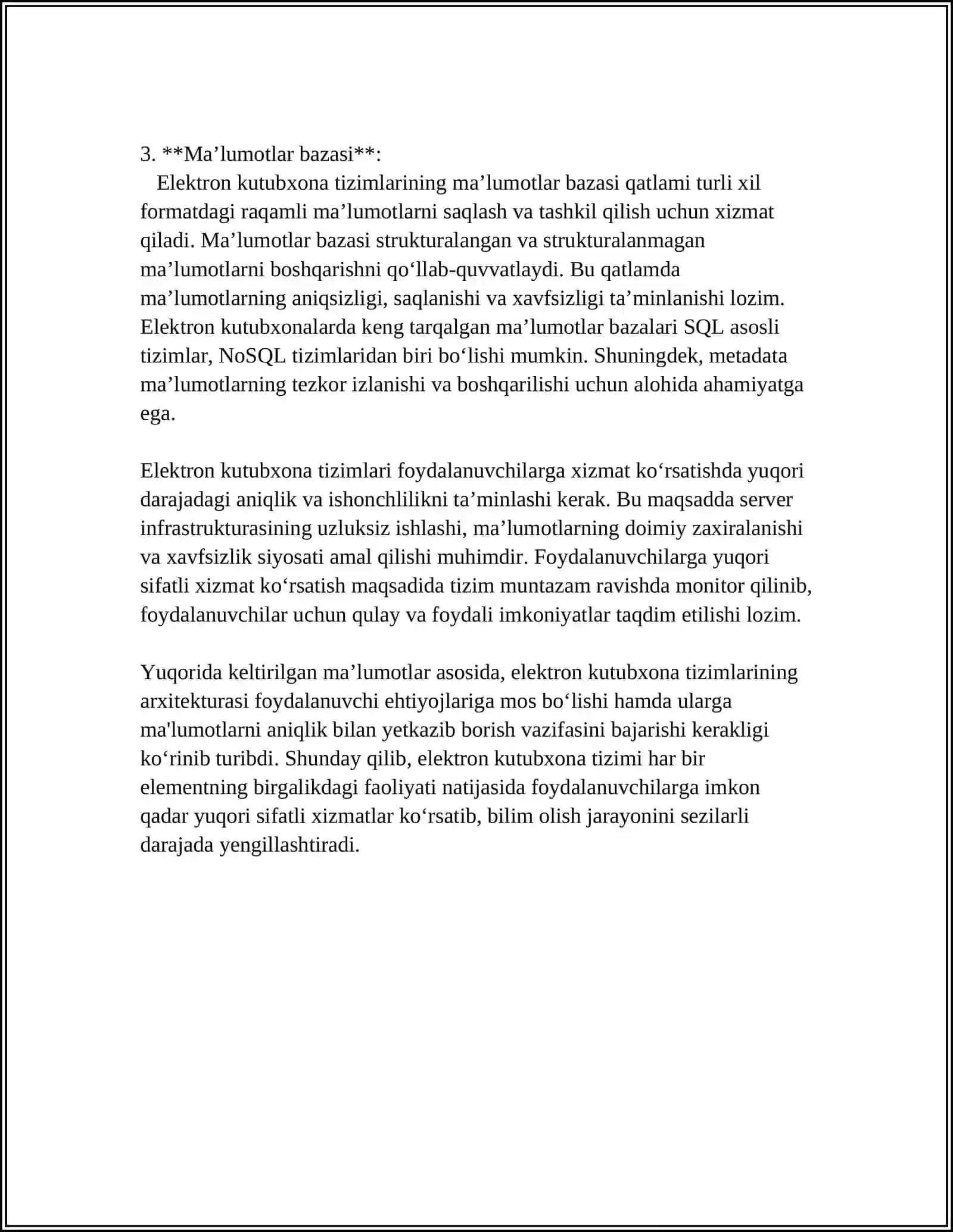ELEKTRON KUTUBXONALARDA FOYDALANUVCHOLARGA XIZMAT KO‘RSATISH 4