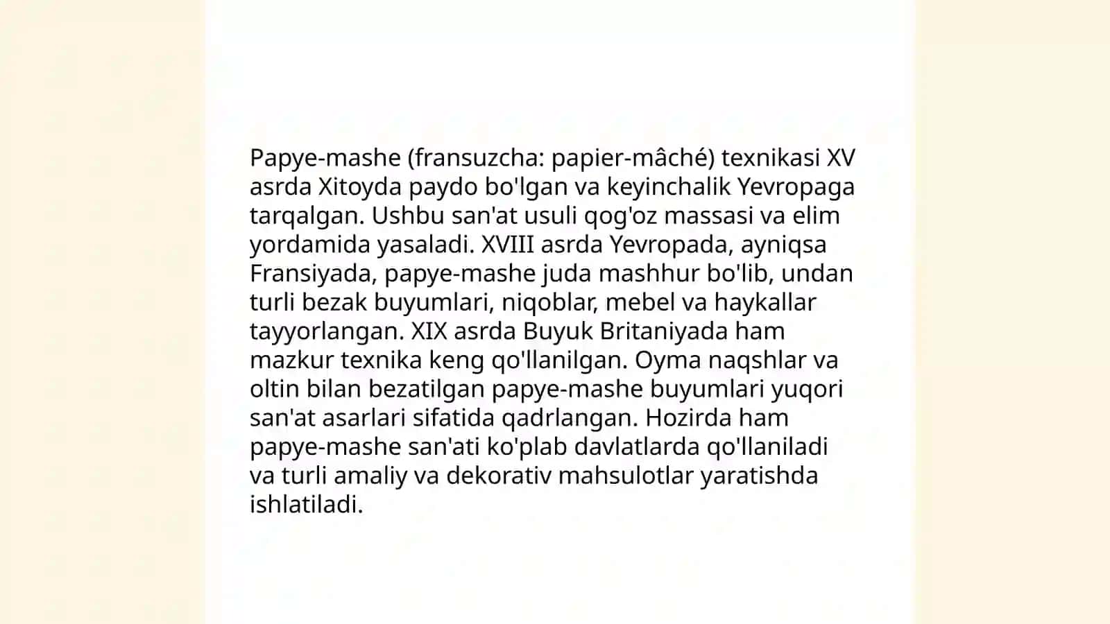 Papye-mashe san'ati 4
