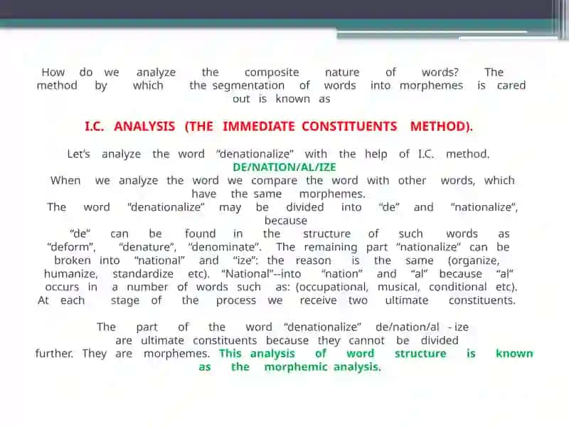 THE STRUCTURE OF THE WORD 4