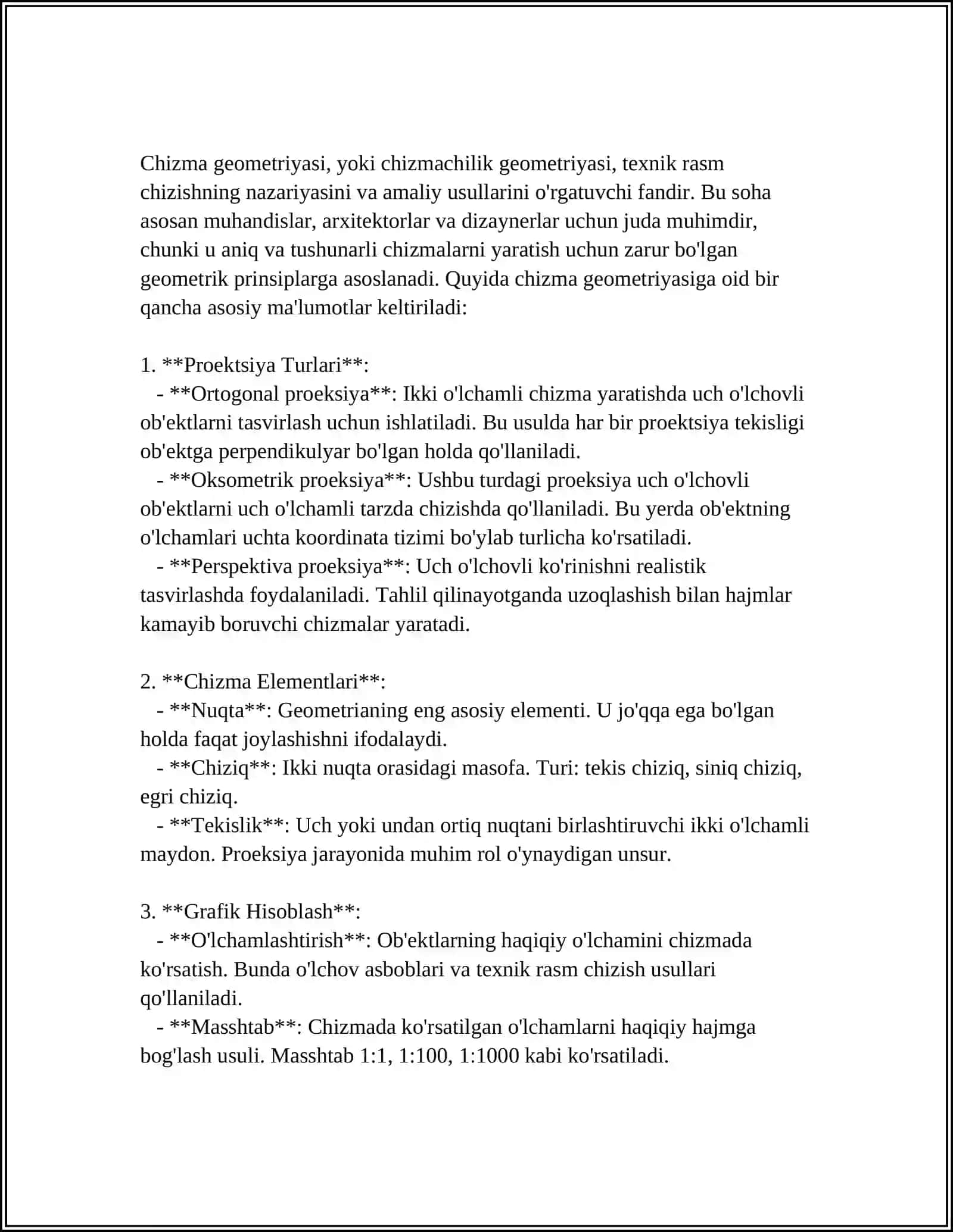 MUHANDISLIK GRAFIKASI 4