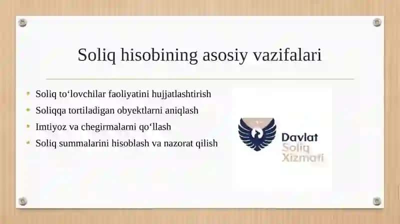 Soliq hisobi 4