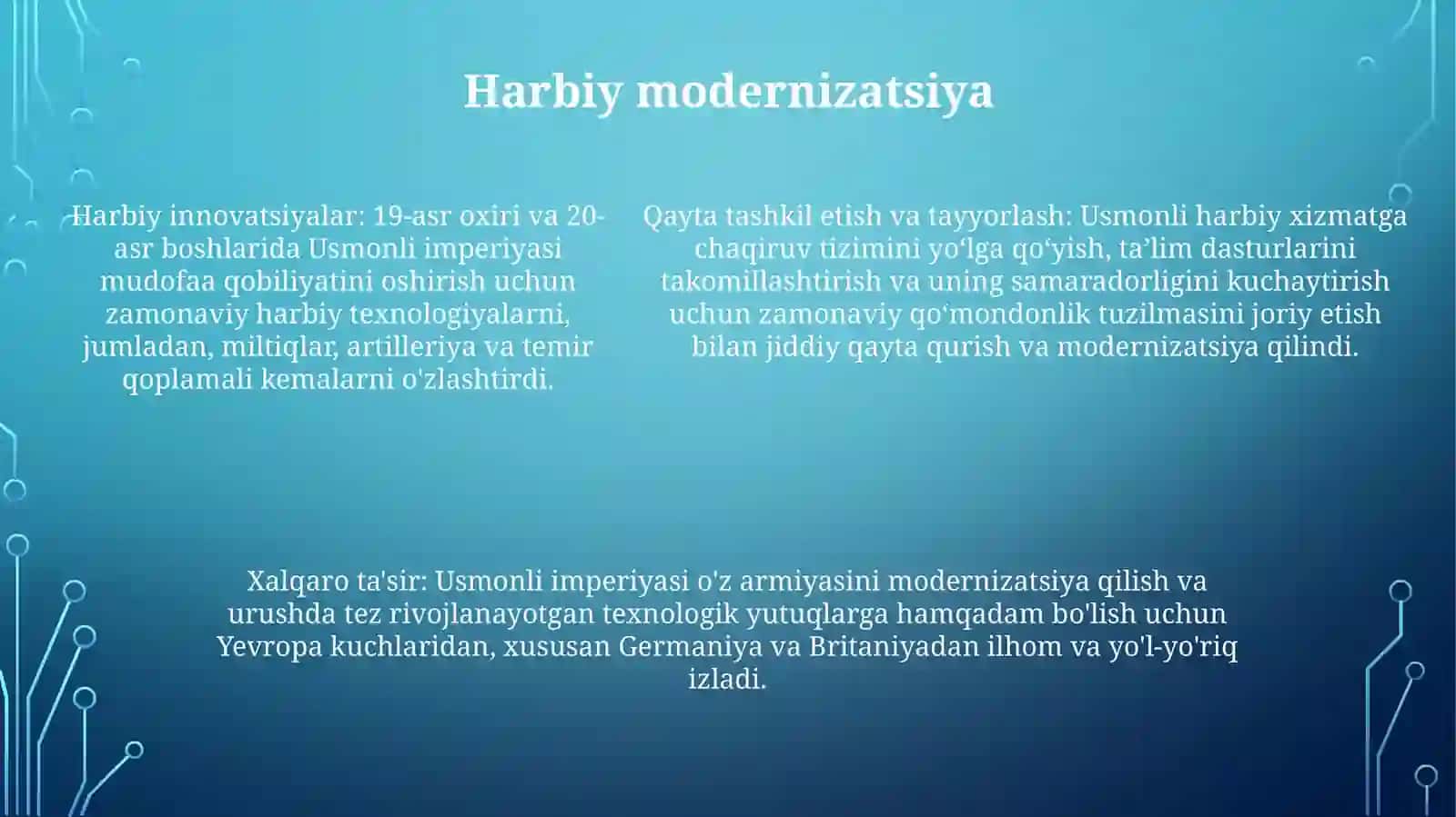 Xix Asr Oxiri —Xx Asr BoshlaridaUsmonliDavlati 4