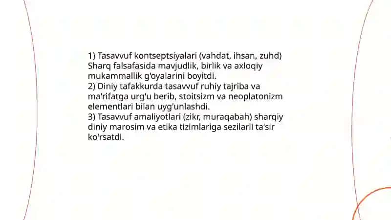 Tasavvuf ta'limotining sharq madaniyatiga ta'siri 4
