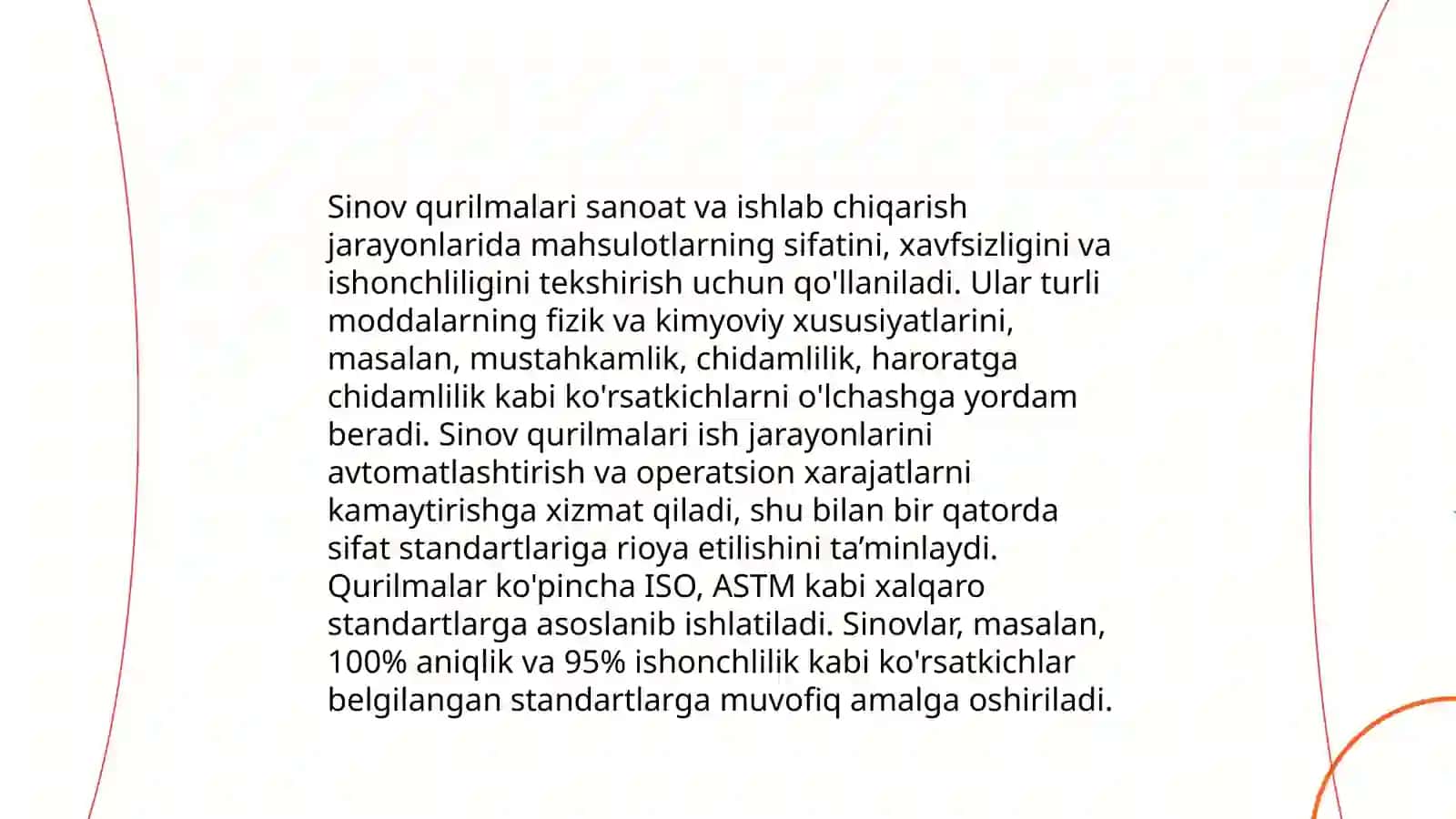 Sinov qurilmalarining sinflanishi va ularni attestatsiyalash 4