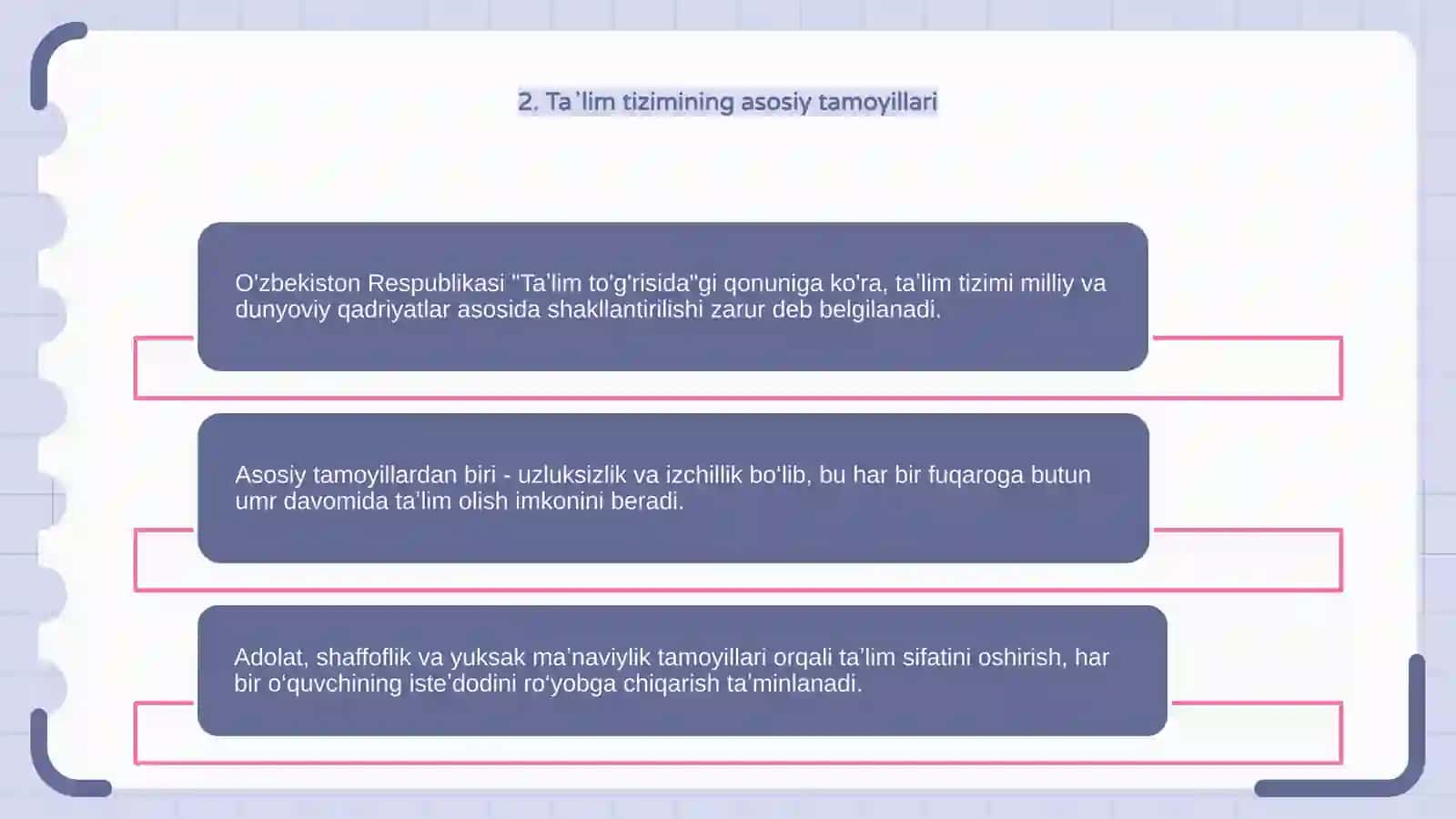 "Ta'lim to'g'risida"gi qonun 4