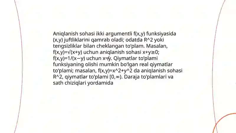 Ikki argumentli funksiya 4