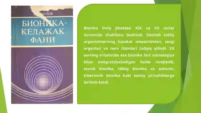 Bionika asoslari va uning inson hayotidagi o‘rni 4