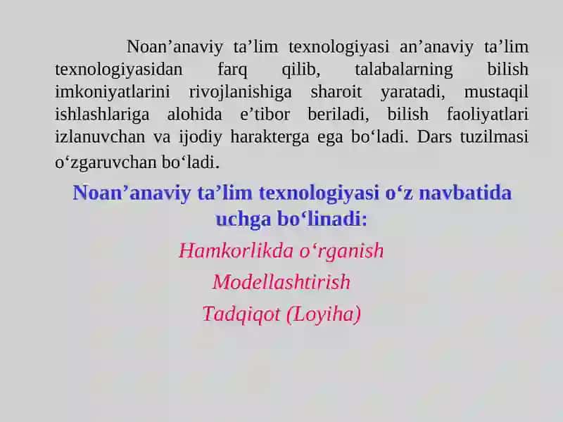 Ta’lim texnologiyalari 4
