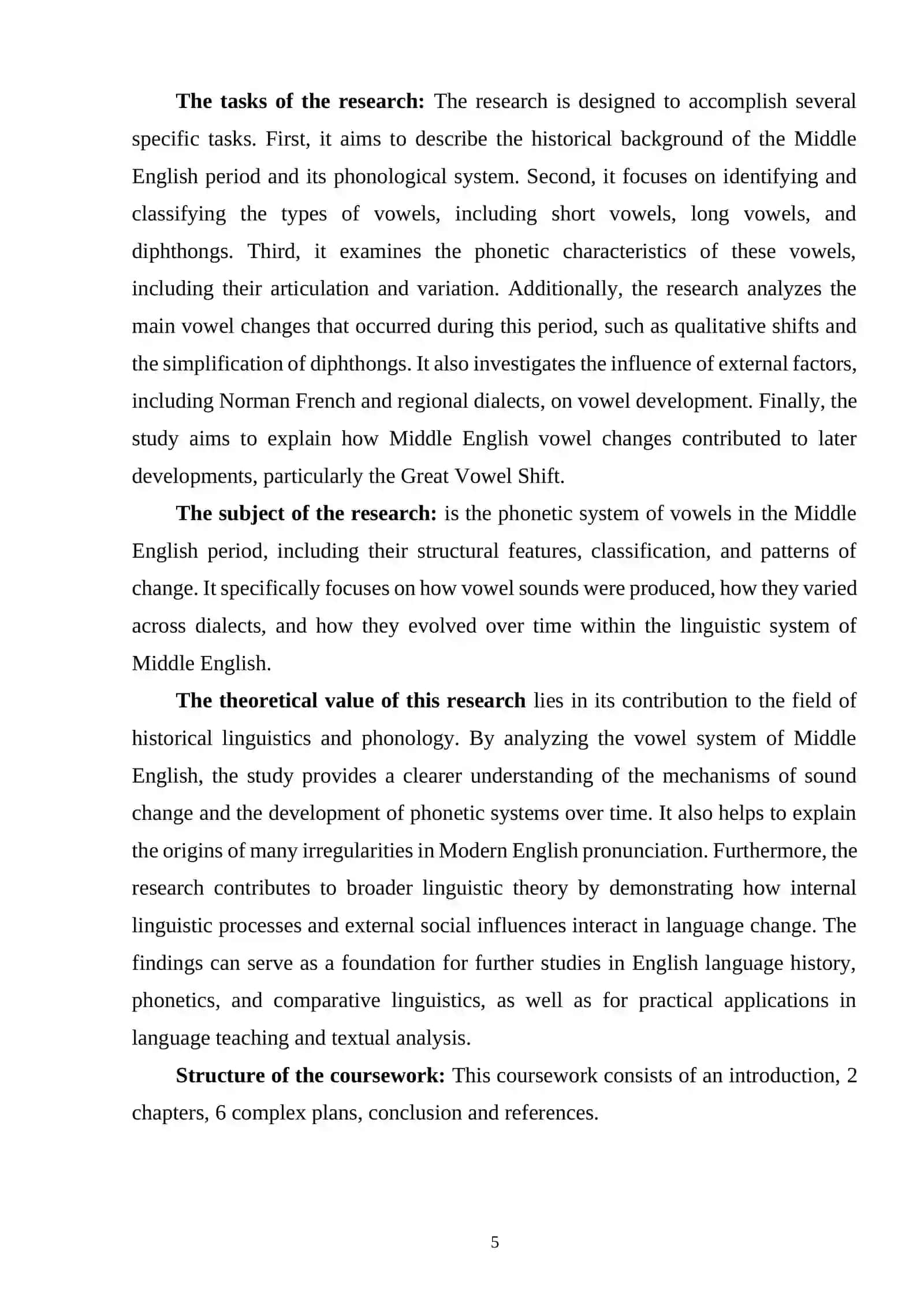 PHONETIC STRUCTURE OF VOWELS IN THE MIDDLE ENGLISH PERIOD 4