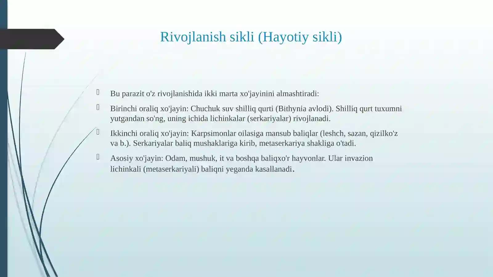 tibbiy biologiyadan mustaqil talim:mushuk sorgichlisi 4
