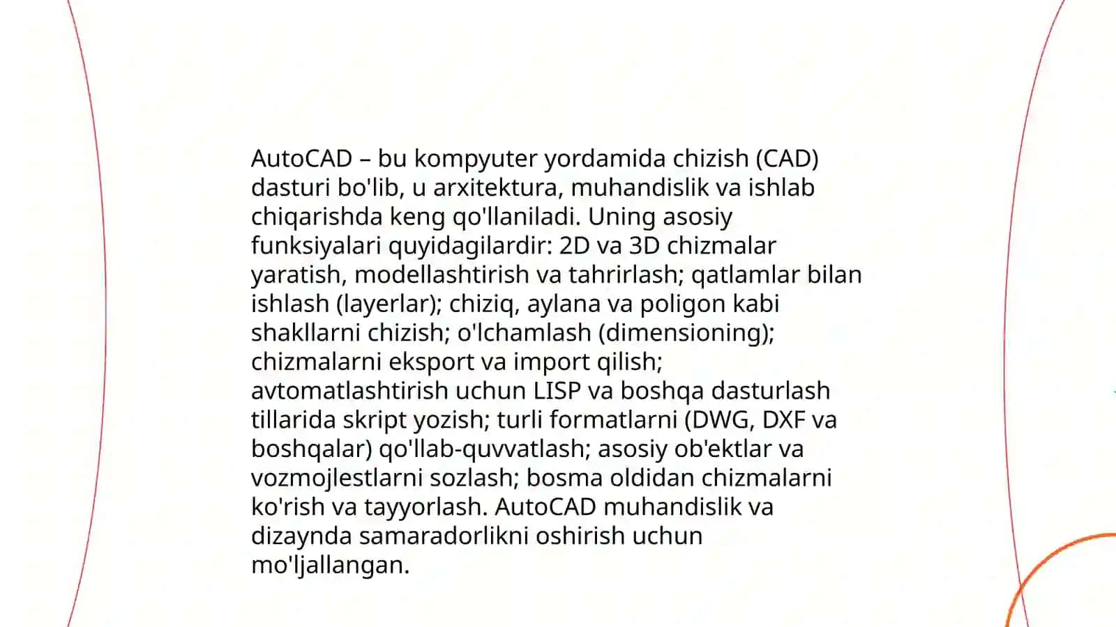 AutoCAD va Kompas 3D: Umumiy ko'rinish 4