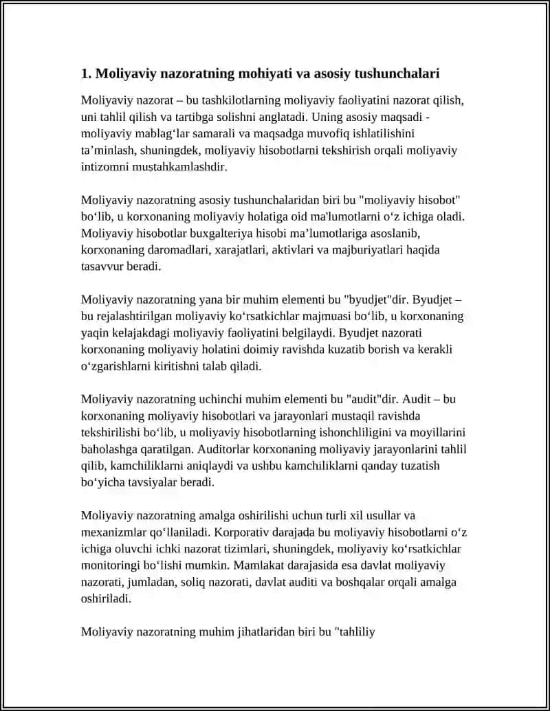MOLIYAVIY NAZORATNING MOHIYATI VA ZARURLIGI DOLZARBLIGI 4