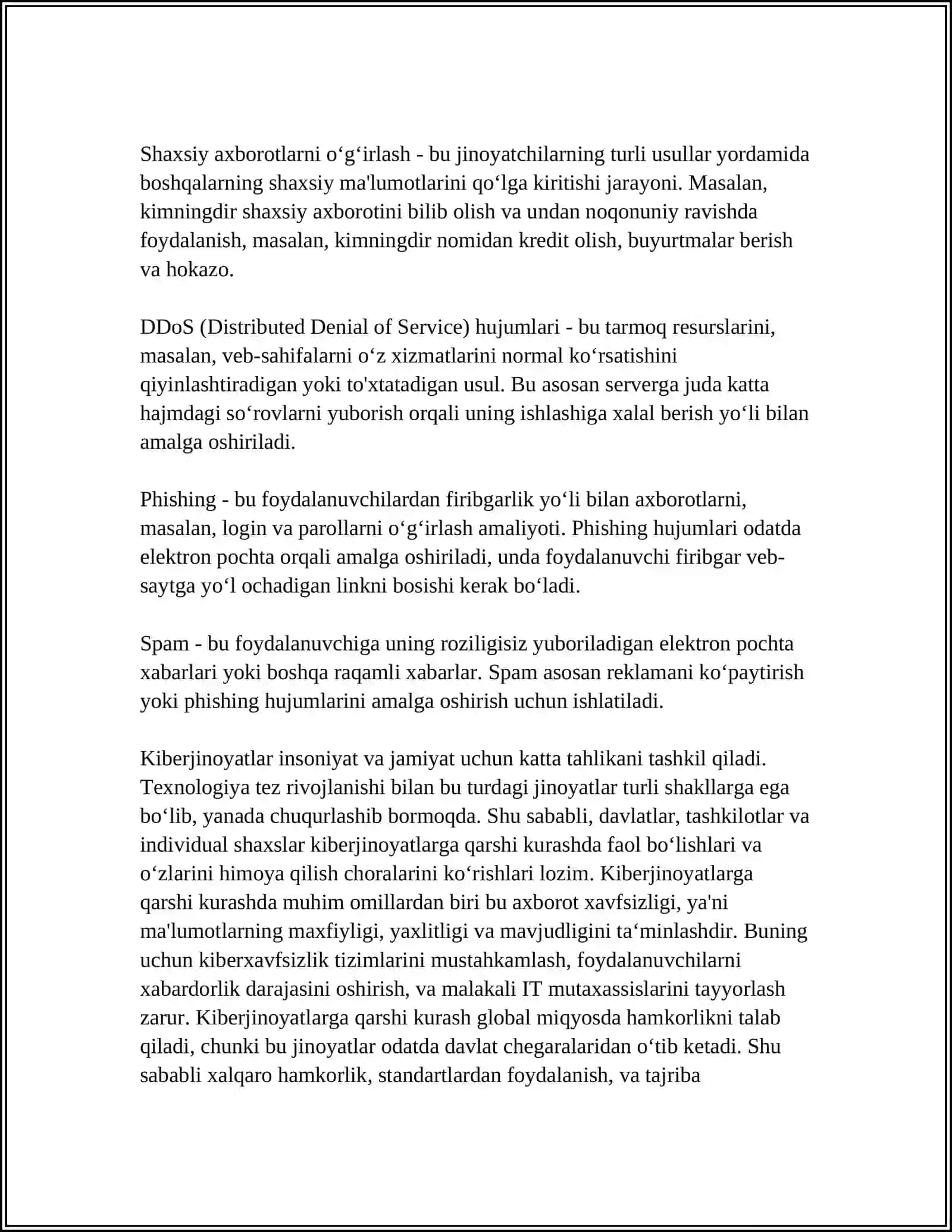 KIBERJINOYAT VA UNGA QARSHI KURASH 4