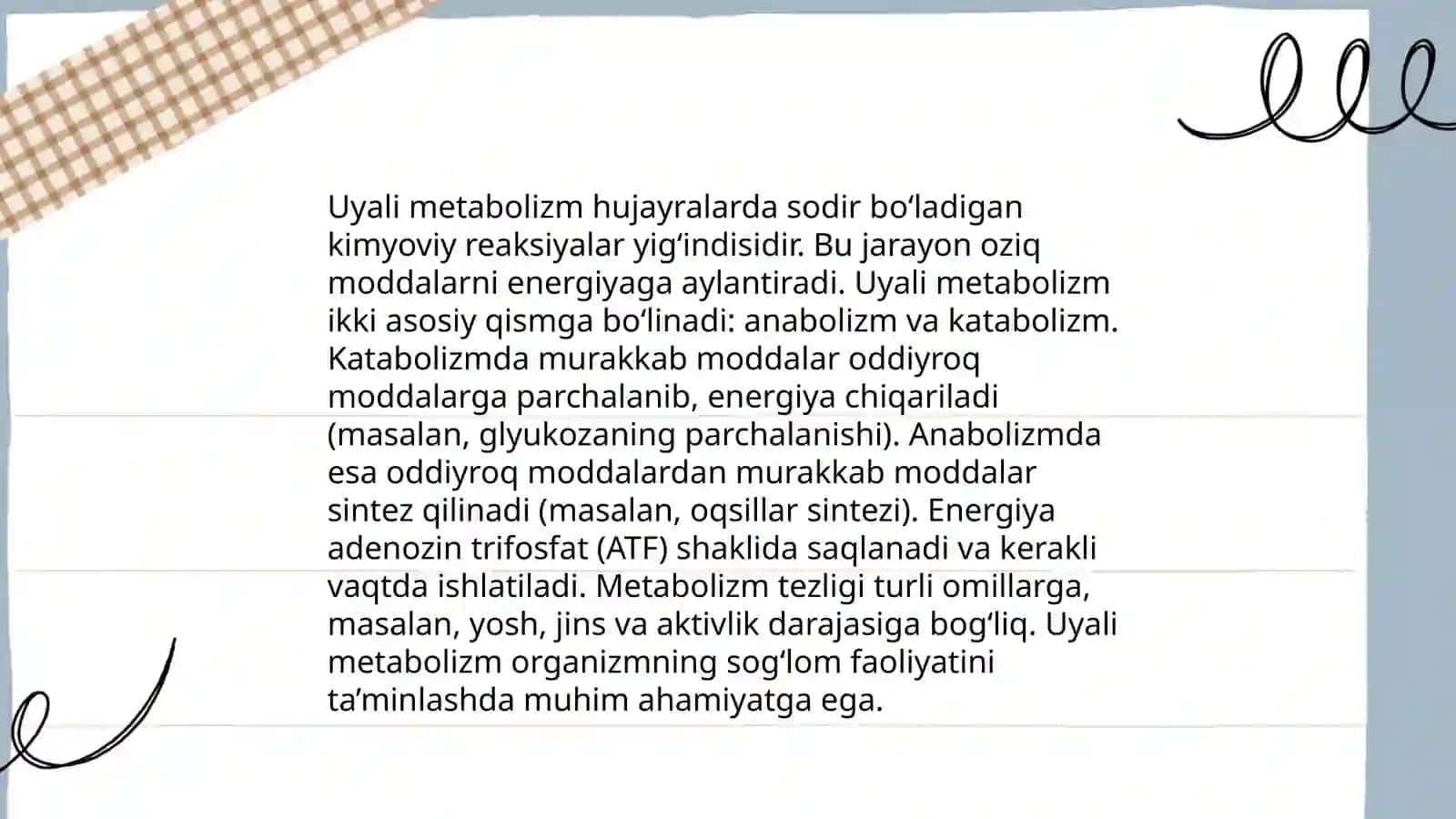 Moddalar va energiya almashinuvi 4
