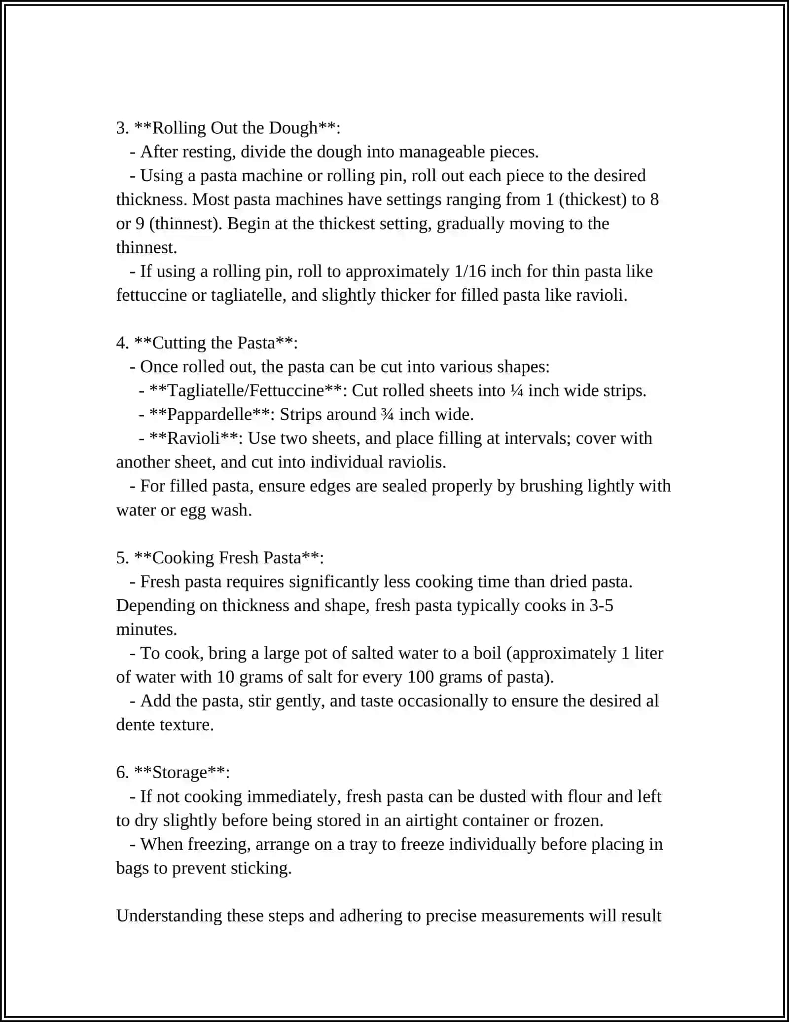 Homemade Pasta Making Guide 4