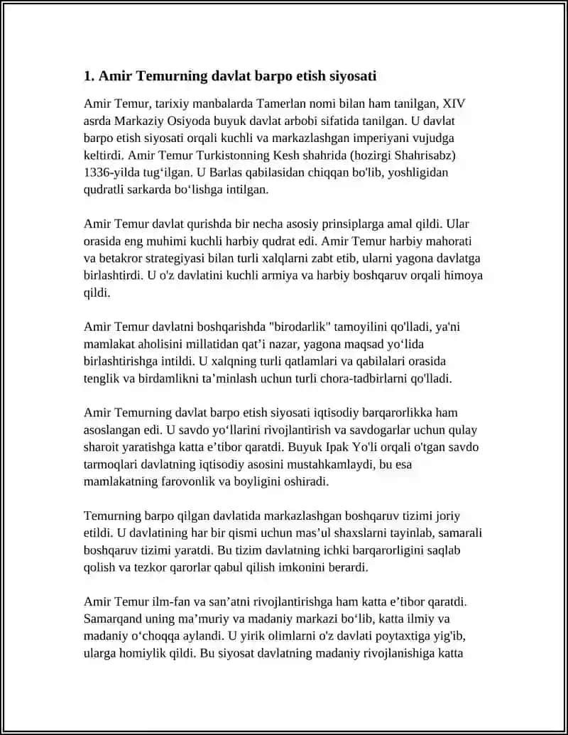 AMIR TEMUR BUYUK DAVLAT ARBOBI 4