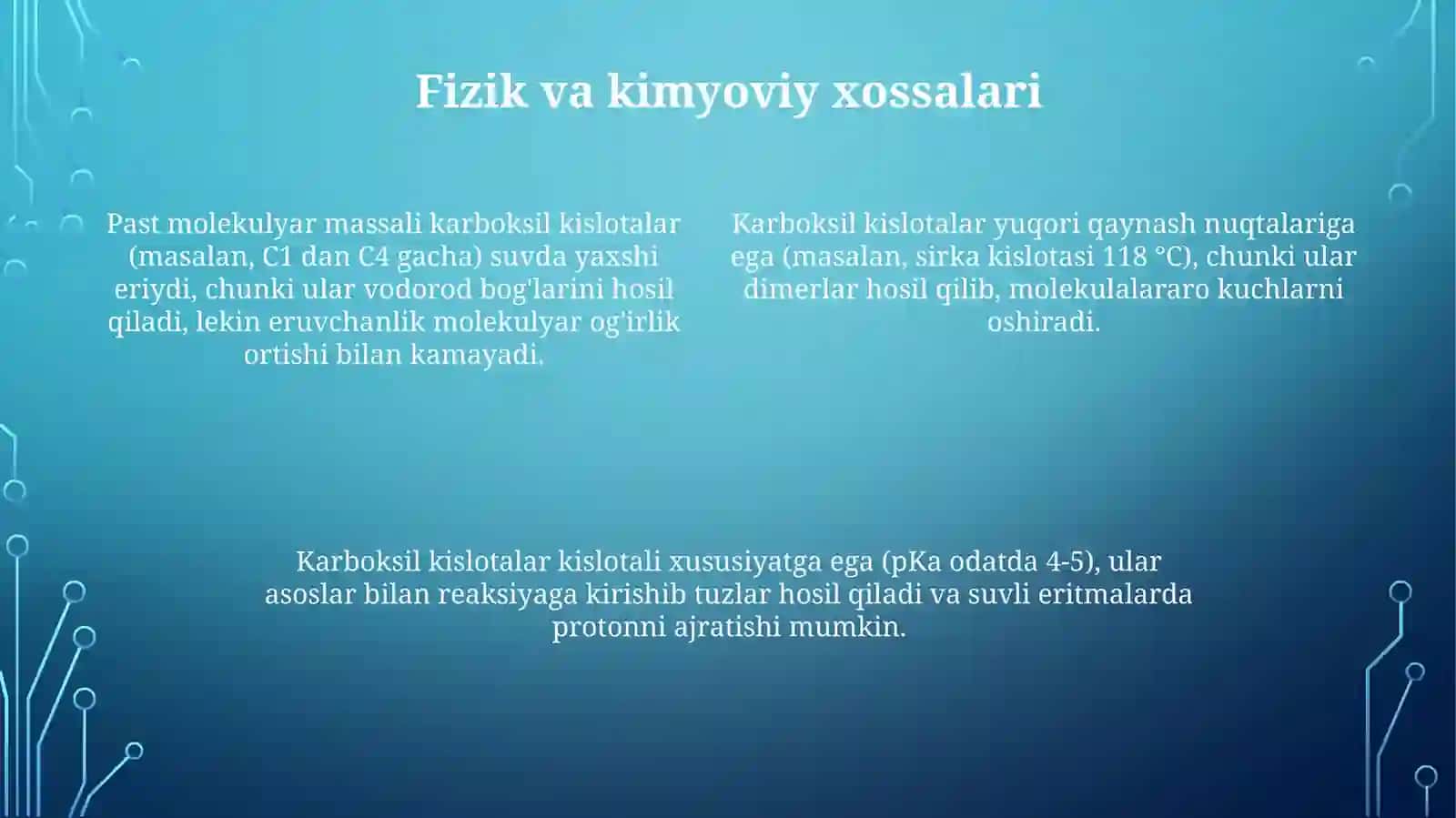Karboksil kislotalar va ularning hosilalari 4