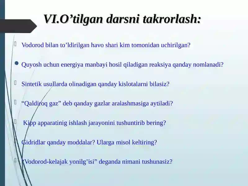 "Suv-murakkab modda. Suvning fizik va kimyoviy xossalari" bir soatlik DARS ISHLANMASI 4