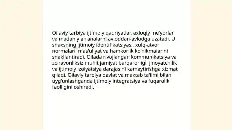 Tarbiya-ijtimoiy hodisa. Sunnatillayeva Parizoda 4