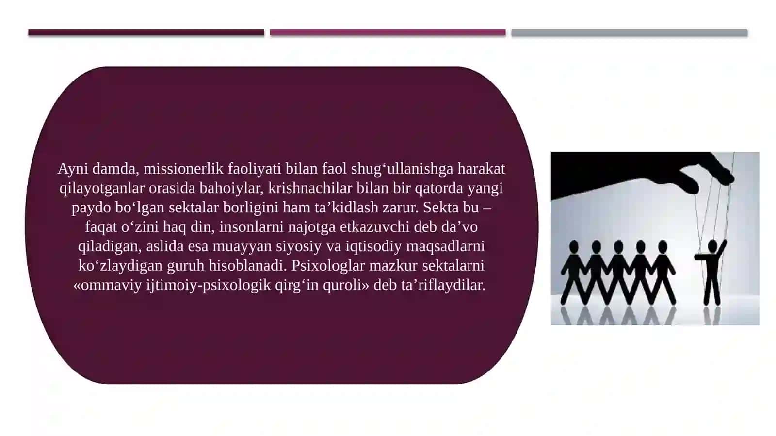 Missionerlik va prozelitizmning siyosiy - ijtimoiy xavfi 4