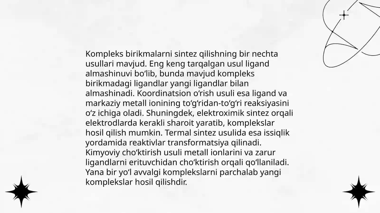 Kompleks birikmalar va ularning xossalari 4