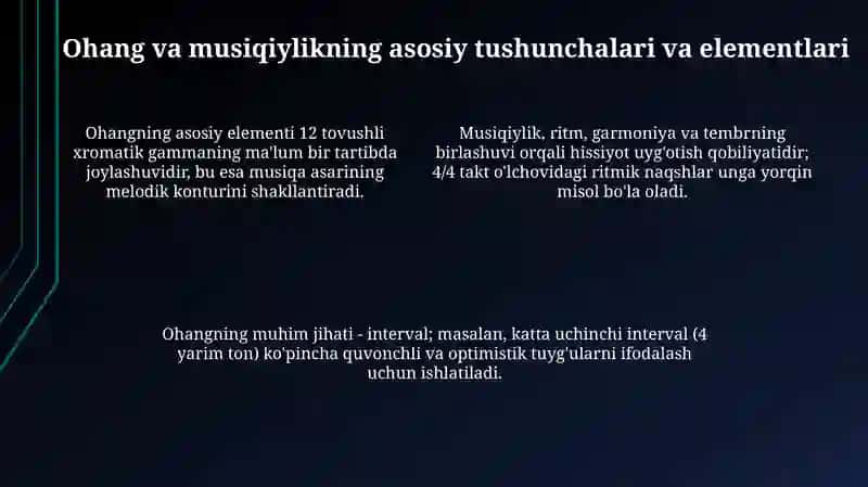 Lirik janrlarda ohang va musiqiylik 4