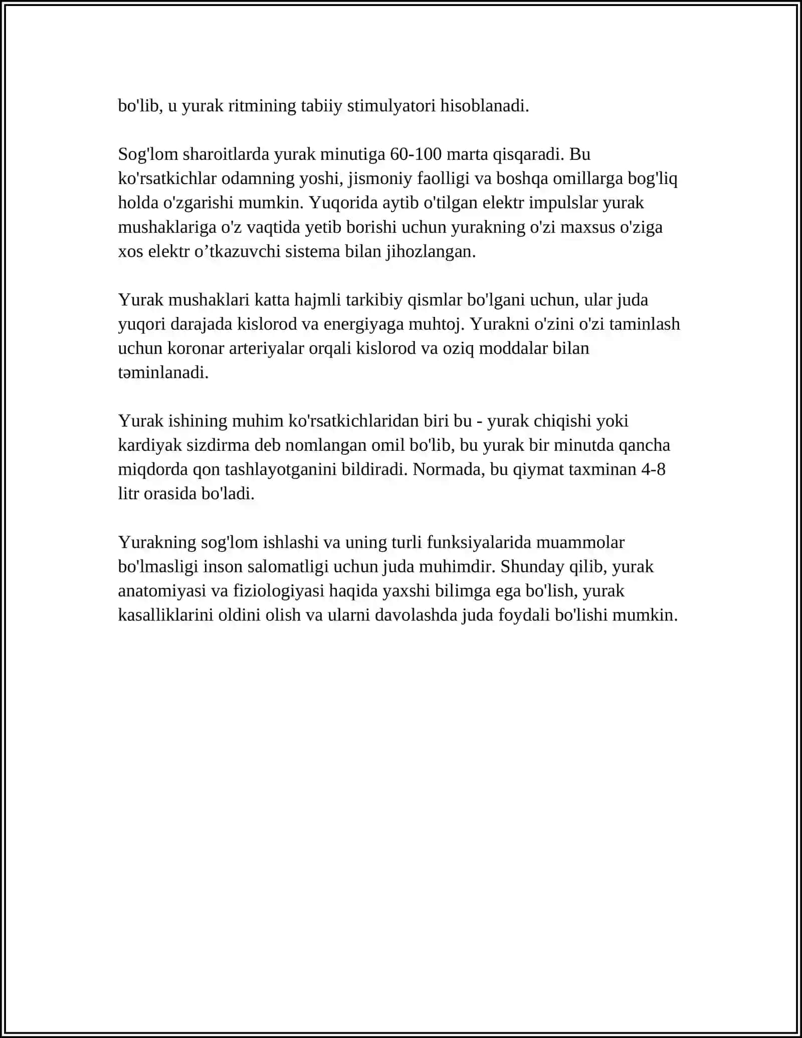 YURAK PATOLOGIYASI REFERAT 4