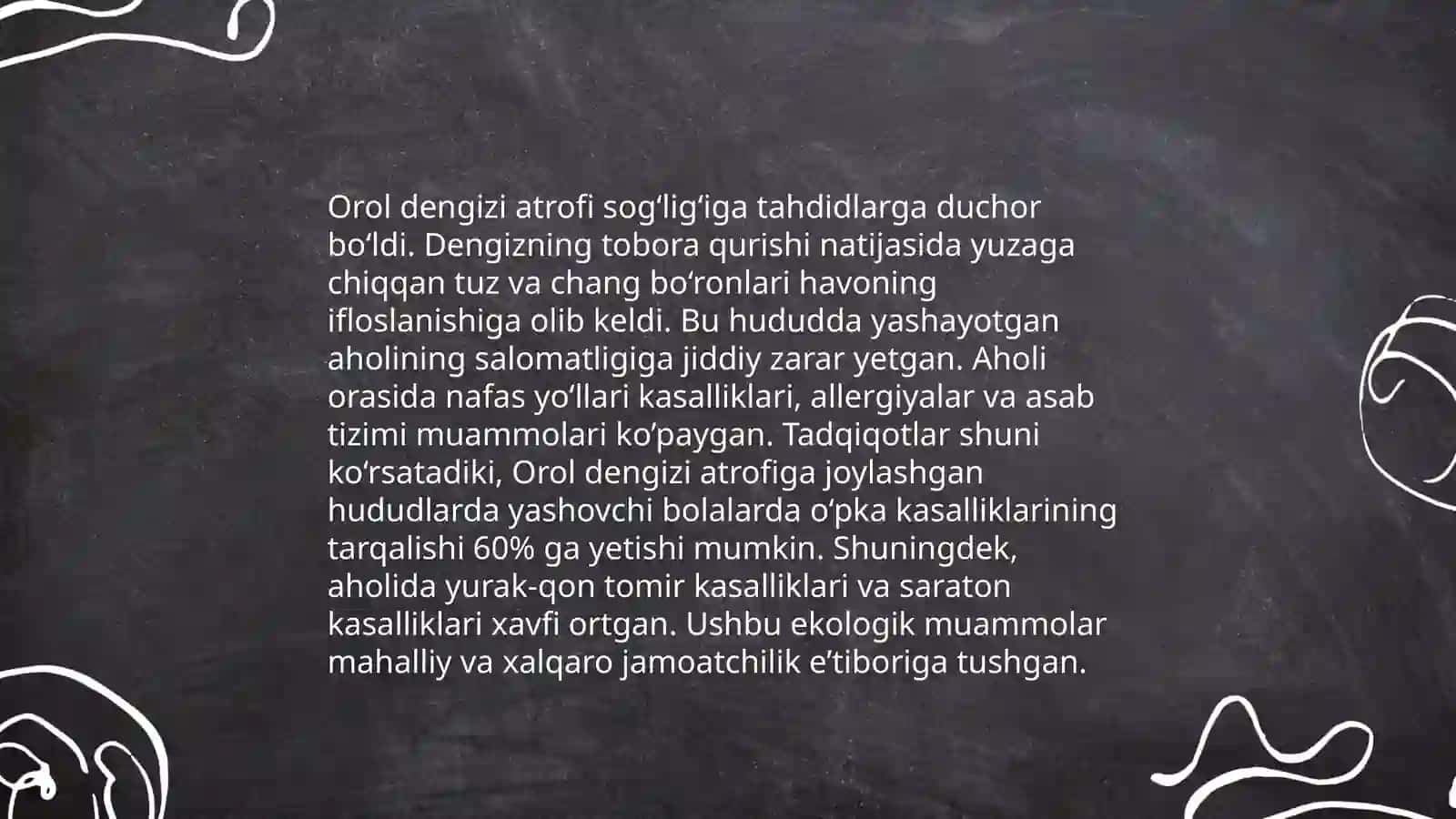Orol Dengizi va Ekologik Muammolar 4