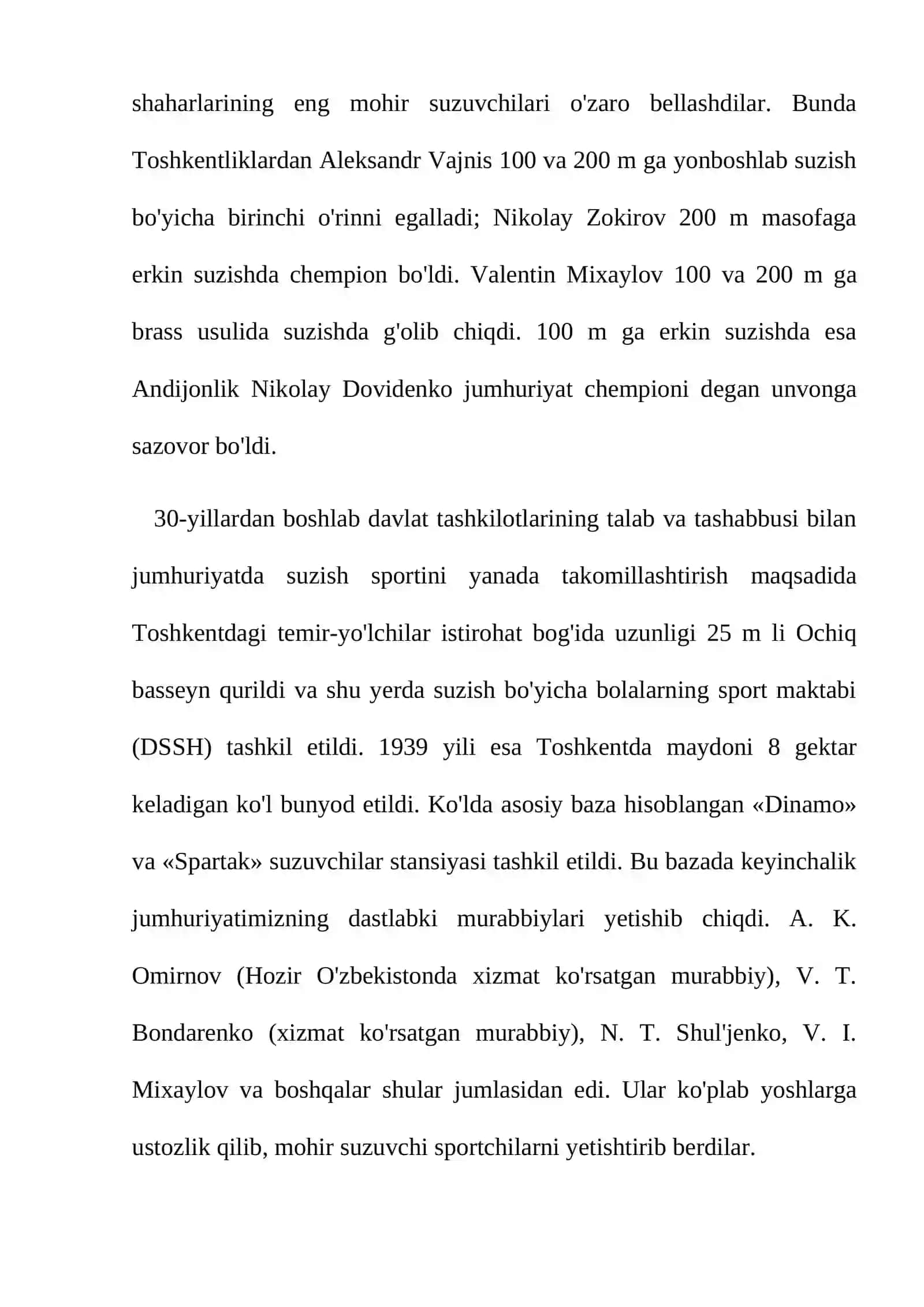Suzish sport turining rivojlanishi va Oʻzbekistonda taraqqiyoti 4