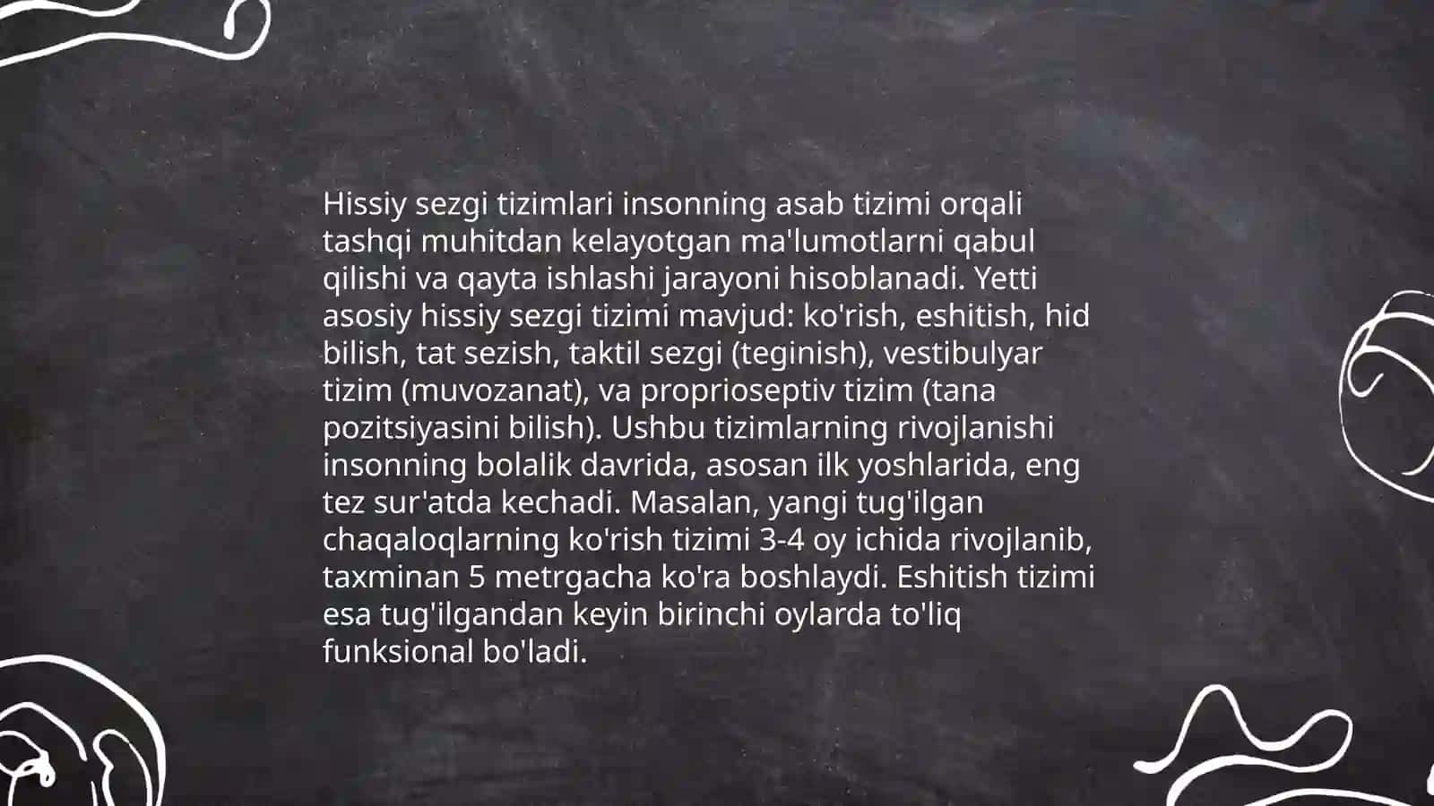 Bola sezgisi asosiy turlarining rivojlanishi 4