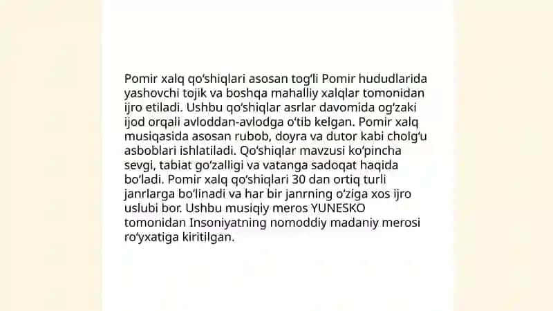Pomir musiqa anʼanalari 4