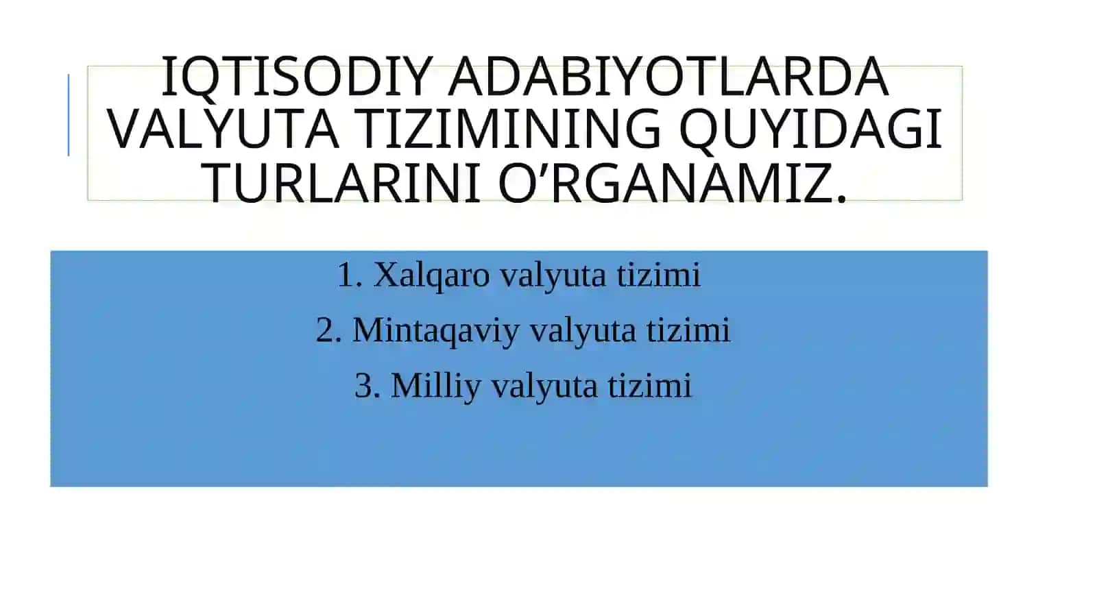 O‘ZBEKISTON RESPUBLIKASI VALYUTA TIZIMI 4