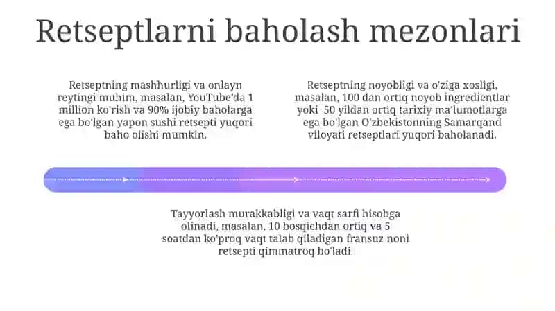 Retseplarni ekspertiza va taksirovka qilish 4