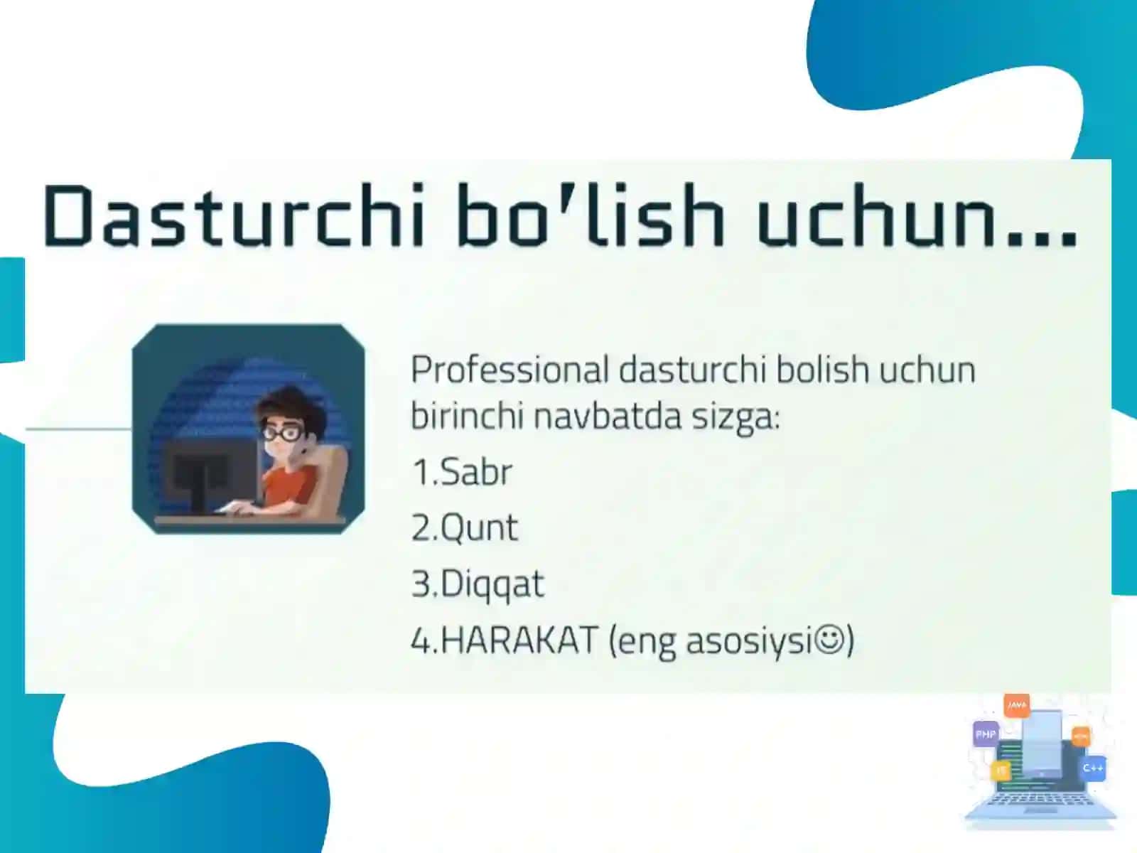 DASTURLASH TEXNOLOGIYALARI 4