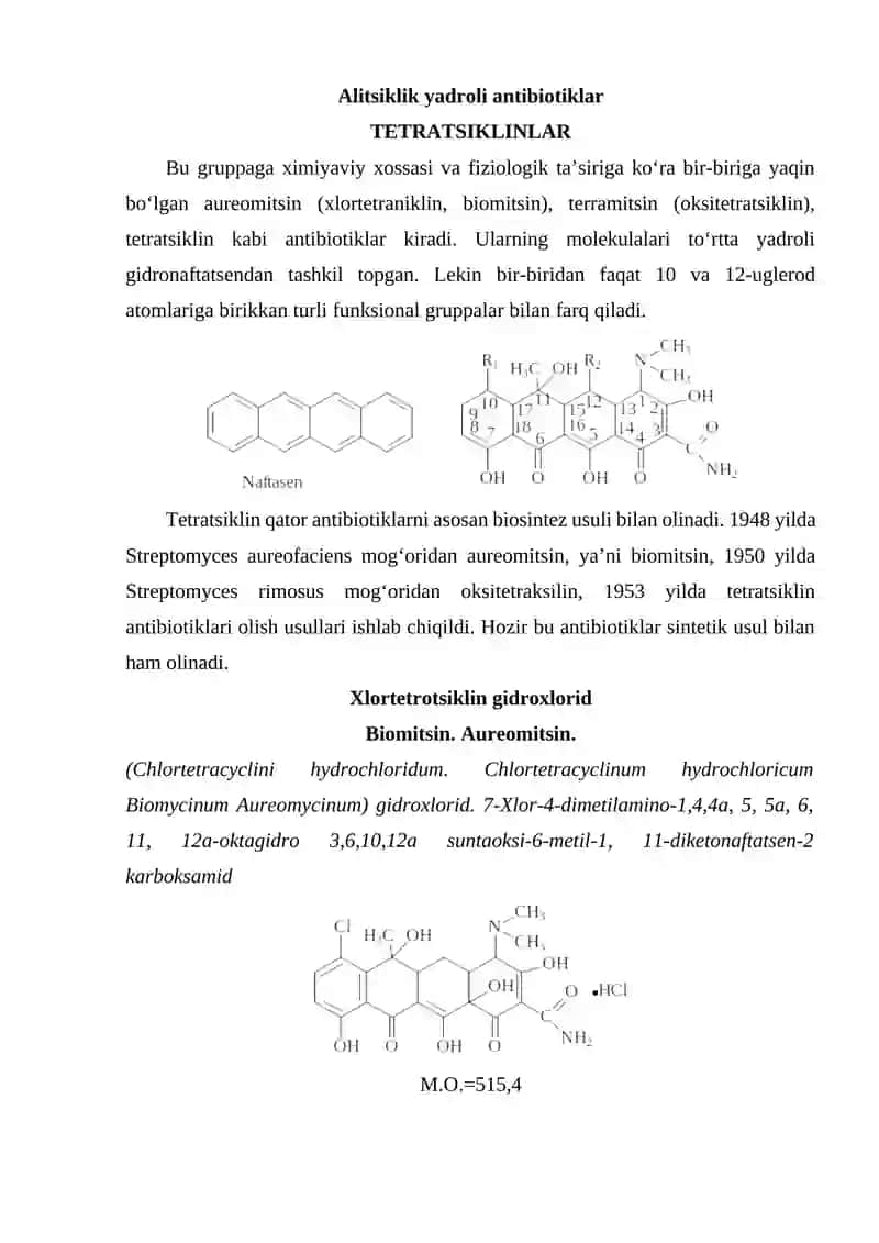 Tetratsiklin gidroxlorid 4