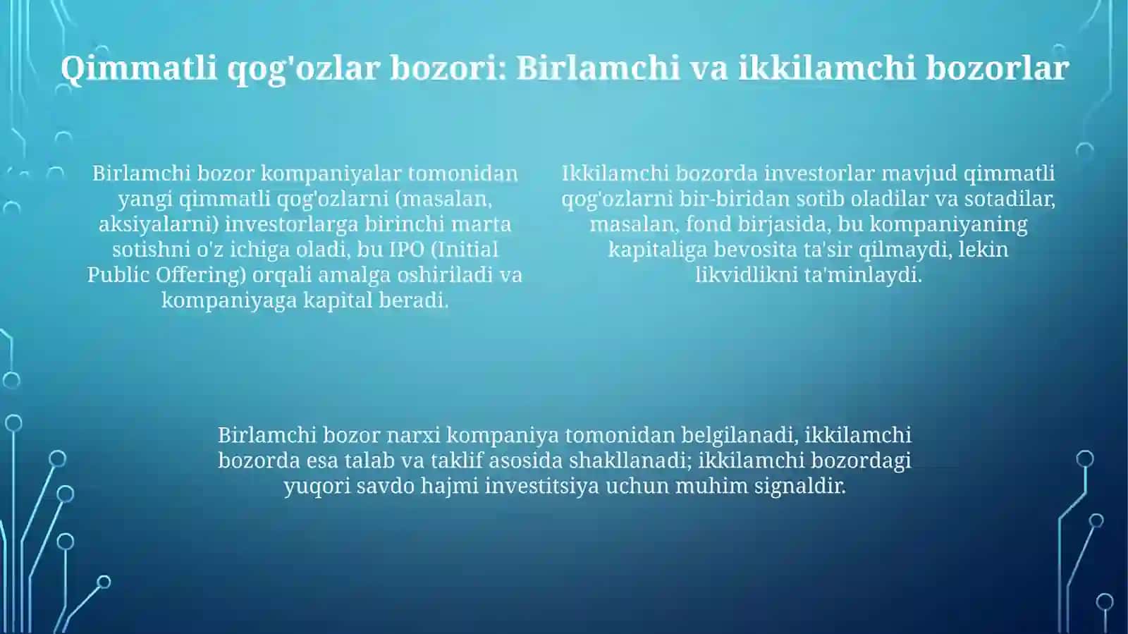 Qimmatli qogʻozlar haqida tushuncha 4