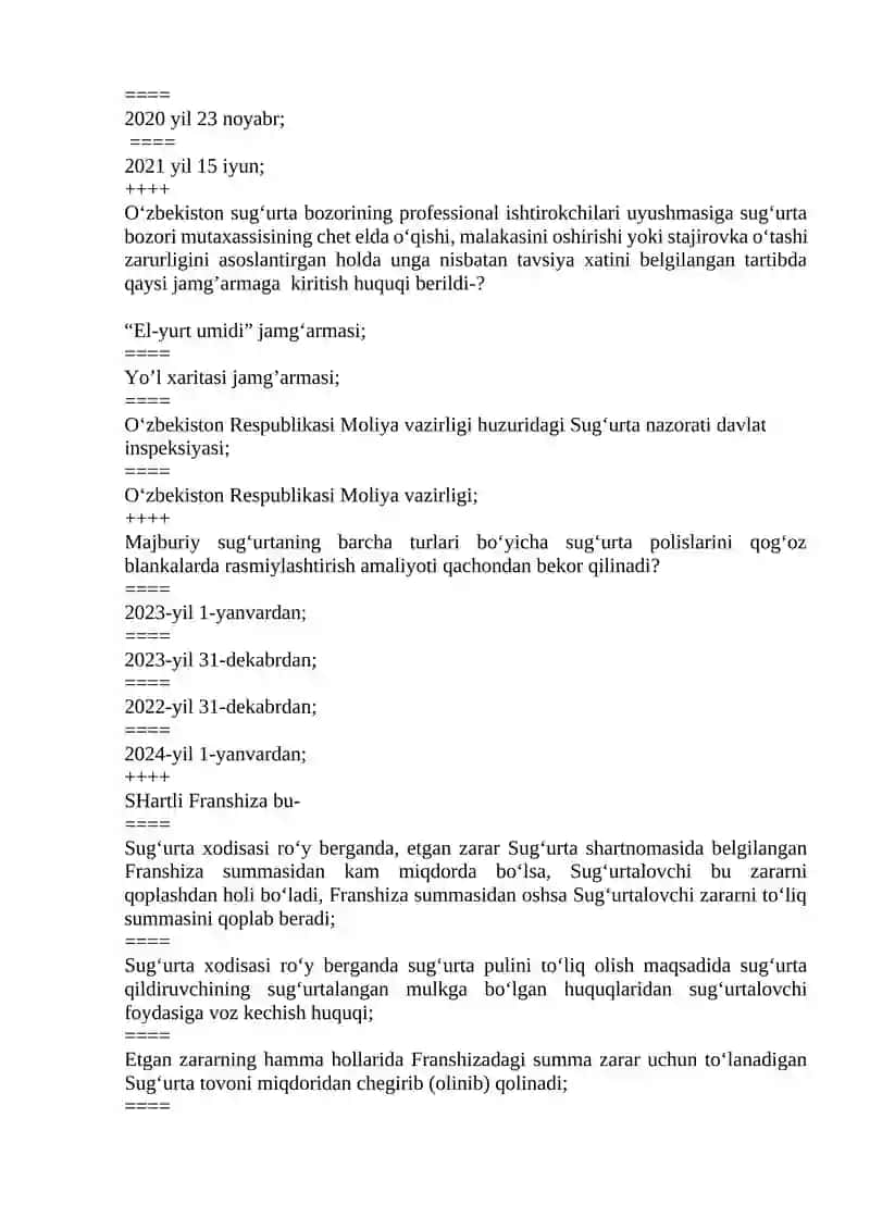 Sug’urta bozori 4