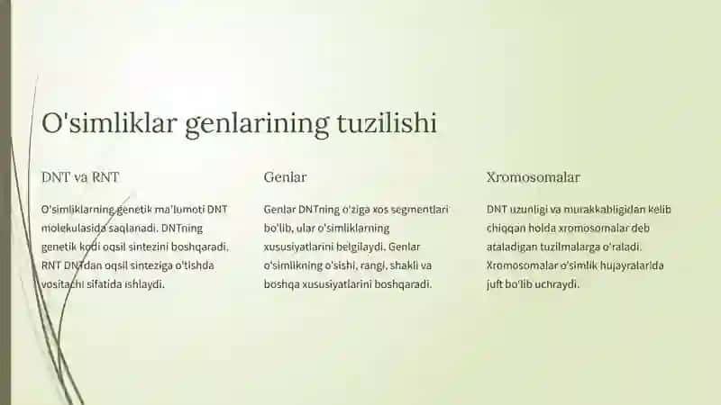 O'simliklar gen muhandisligi 4