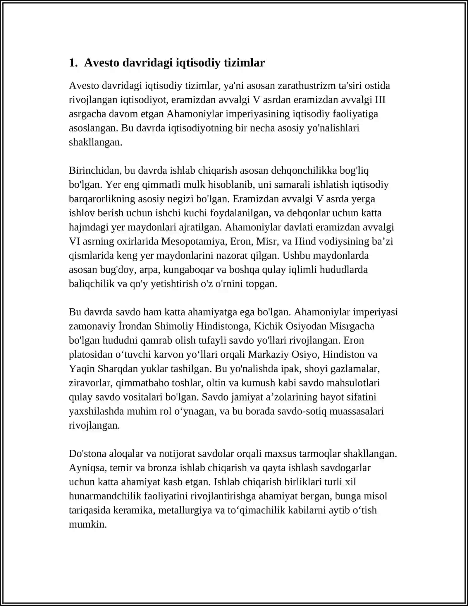 AVESTO IQTISODIY QARASHLARI 4