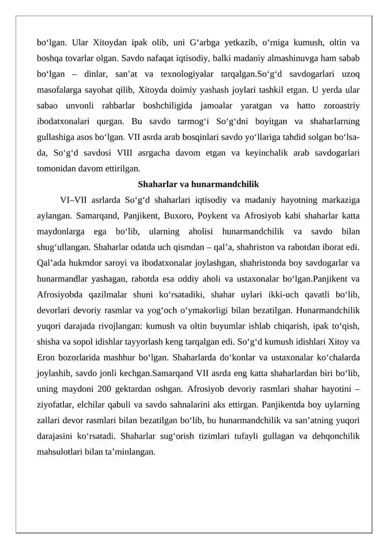 VI–VII asrlarda So‘g‘d, Farg‘ona va Xorazm 4